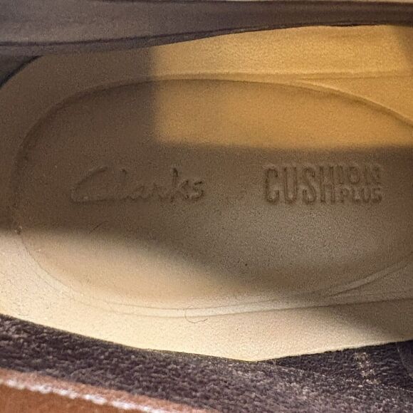 Clarks Men Foxwell Mid Brown Suede‎ Leather Lace Up Boot Cushion Plus Size 11.5 - Picture 8 of 10
